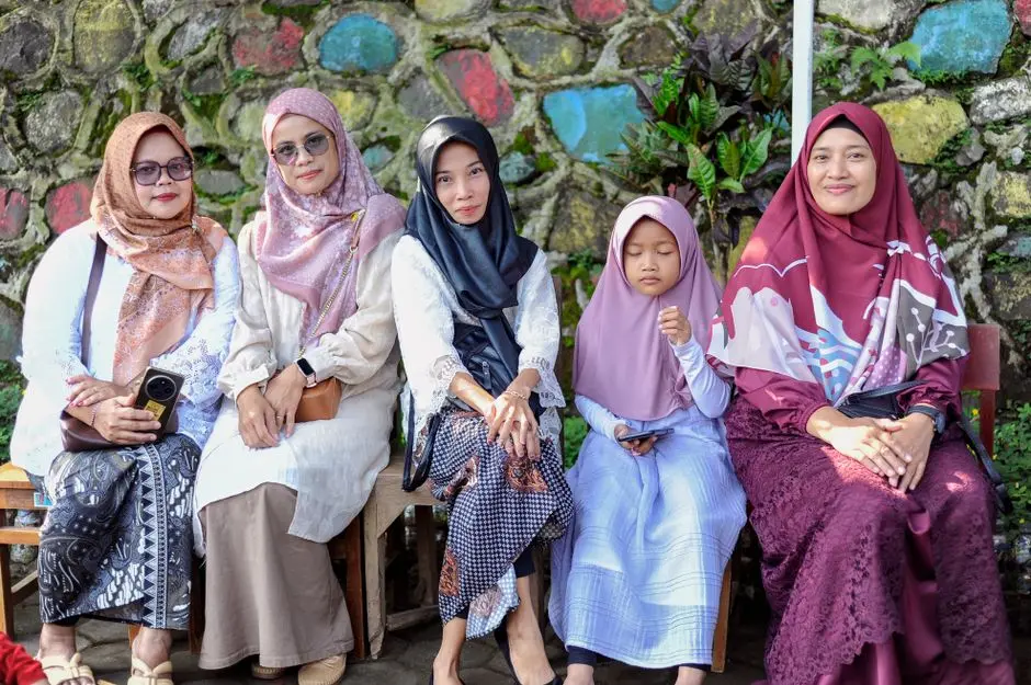 Peserta workshop skincare di perpustakaan desa Pulau Rondo